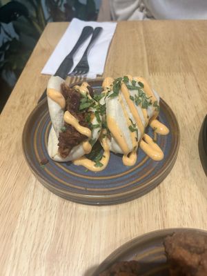 Tex Mex jackfruit bao buns   at The Allotment in Manchester
