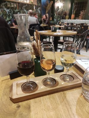 Wine taster at The Allotment in Manchester