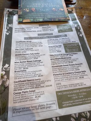 Spring menu    at The Allotment in Manchester