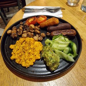 British breakfast at The Allotment in Manchester