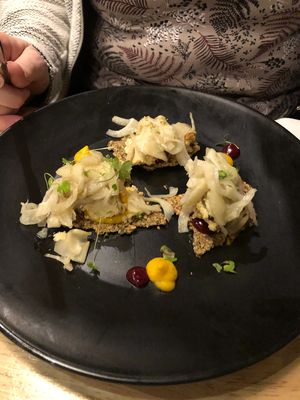 Starter on the fixed three course menu at The Allotment in Manchester