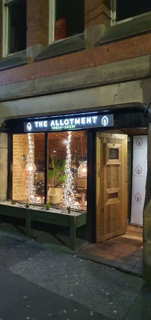 Restaurant from the outside at The Allotment in Manchester
