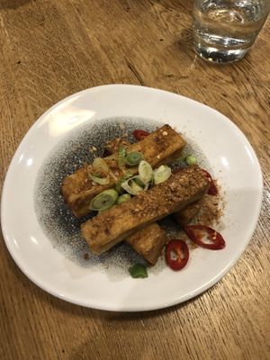 Salt and pepper tofu , amazing ! at The Allotment in Manchester