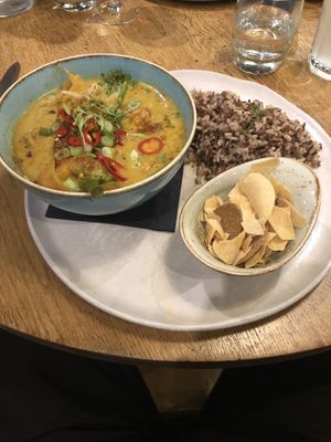 Tofu curry  at The Allotment in Manchester