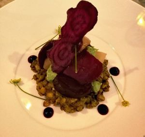 Beetroots cooked 3 ways at The Allotment in Manchester