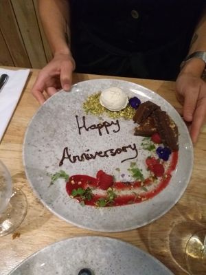 Hazelnut slice at The Allotment in Manchester