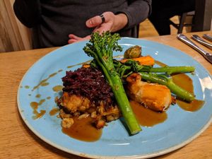 Vegan Christmas food at The Allotment in Manchester