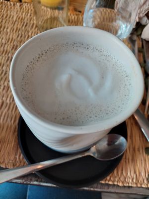 Peanut latte at Joy Healthyfood in Montpellier