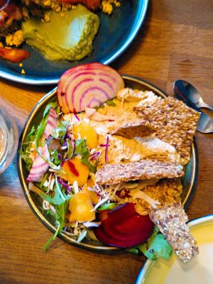 Hummus at Joy Healthyfood in Montpellier