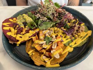 Trio de tacos  at Joy Healthyfood in Montpellier