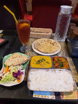 Lunch thali at Smrat Pure Veg - Hung Hom in Kowloon