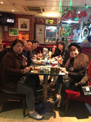 Friends celebrating  at Smrat Pure Veg - Hung Hom in Kowloon