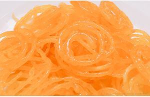 Fresh jalebi at Smrat Pure Veg - Hung Hom in Kowloon