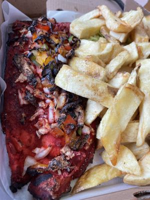 Tandoori chicken   at The Veggie Chippy in Birmingham