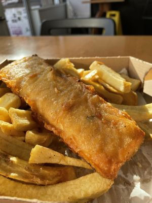 Best fish & chips ever   at The Veggie Chippy in Birmingham
