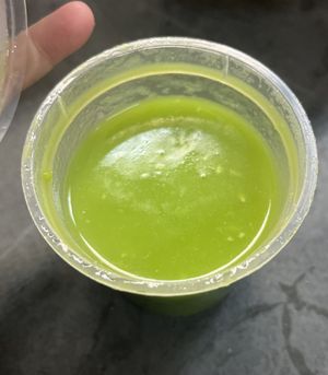 Mushy peas  at The Veggie Chippy in Birmingham