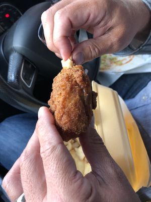 The new fried ‘chicken’ - KFV at The Veggie Chippy in Birmingham