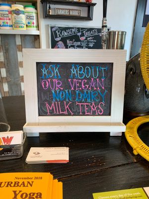 Today was lavender agave milk (cold) at Raw Remedy in Palm Springs