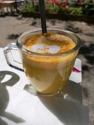 Kurkuma latte  at ATAYA in Berlin