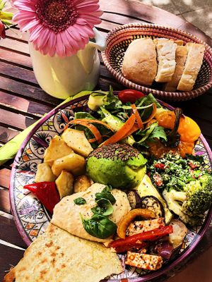 Hummus Platter (from @veganukraine on Instagram)   at ATAYA in Berlin