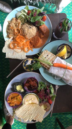 Hummus and African Plate at ATAYA in Berlin