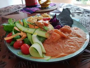 African Bowl with couscous - super delicious! at ATAYA in Berlin