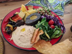 hummus plate which is great at ATAYA in Berlin