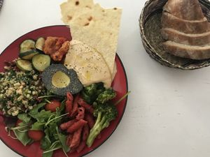 Hummus plate at ATAYA in Berlin