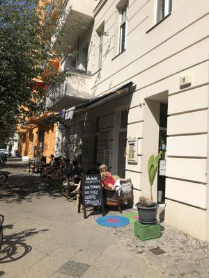 Outdoor seating at ATAYA in Berlin