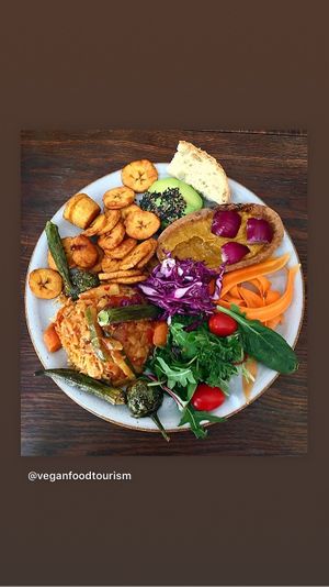 Jollof bowl with 🌶 and plantains  at ATAYA in Berlin