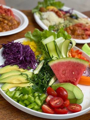 Raw salad all organic  at ATAYA in Berlin