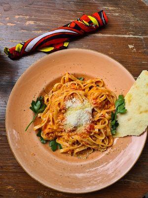 Tagliatelle al ragù di seitan  at ATAYA in Berlin