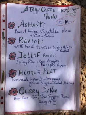 Menu August 2020 at ATAYA in Berlin