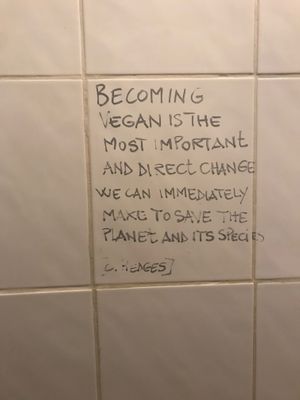 Amazing saying in the restrooms  at ATAYA in Berlin
