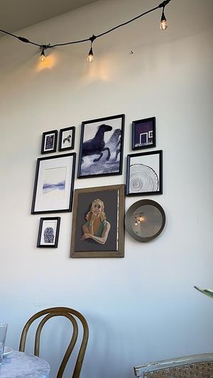 some artwork at Parlor City Vegan in Binghamton