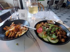 An amazing, delicious, filling vegan meal! at Parlor City Vegan in Binghamton