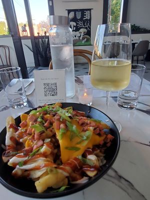 Loaded fries! at Parlor City Vegan in Binghamton