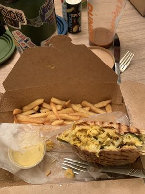 Brunch burrito   at Parlor City Vegan in Binghamton