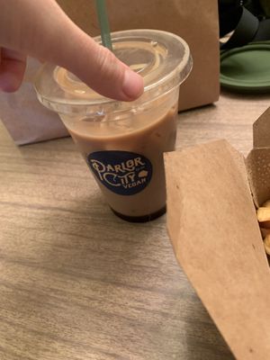 Muddy water  at Parlor City Vegan in Binghamton