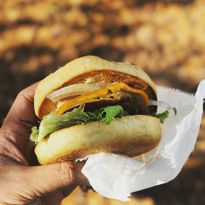 Big Rick Burger  at Parlor City Vegan in Binghamton