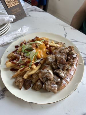 Vegan spiedie   at Parlor City Vegan in Binghamton