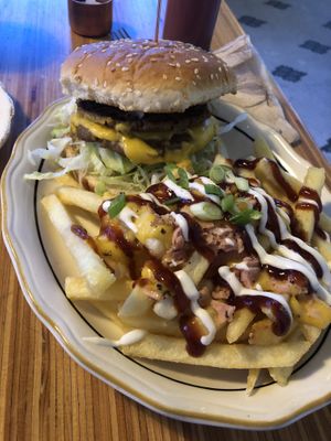 Vegan Big Mac/loaded fries. Absolutely incredible. at Parlor City Vegan in Binghamton