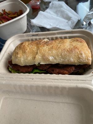 Chickpea Cutlet at Modern Love in Brooklyn