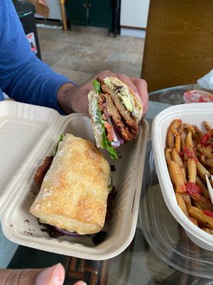 Chickpea Cutlet at Modern Love in Brooklyn