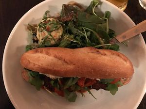 Chickpea Parmesan Sandwich at Modern Love in Brooklyn