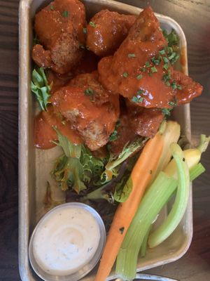 Buffalo wings  at Modern Love in Brooklyn