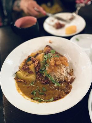 Acorn squash curry  at Modern Love in Brooklyn
