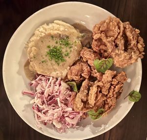 Mushroom Fried Chick'n  at Modern Love in Brooklyn