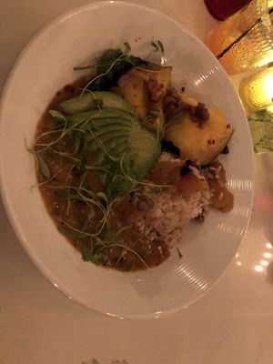 Acorn Squash Curry w/Avocado  at Modern Love in Brooklyn