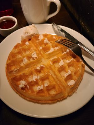 Waffle side at Modern Love in Brooklyn